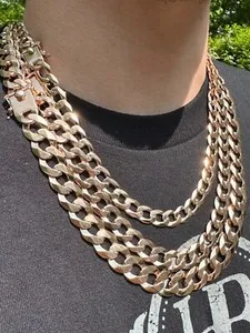 Authentic The Rose-Gilded Horizon Flat Curb Link Chain