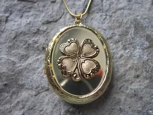 Authentic The Enchanted Shamrock Locket - A Celtic Talisman of Irish Luck