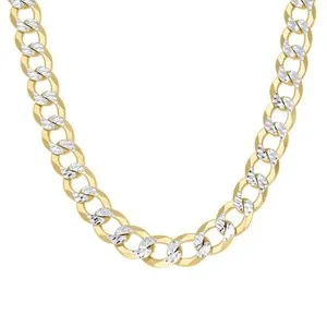 Authentic The Golden Path of the Serpent: Two-Tone Sterling Curb Chain