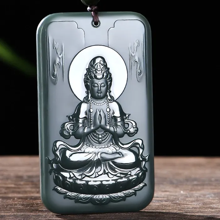 Authentic Sacred Serenity: The Nephrite Jade Guanyin and Pagoda Talisman