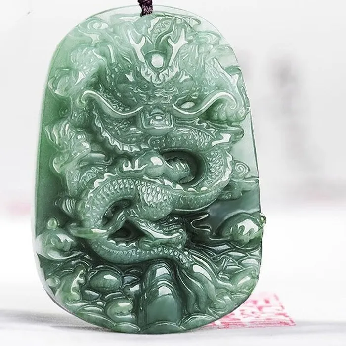 Authentic Celestial Dragon Jade Amulet of Sovereign Power