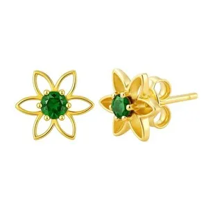 Authentic Golden Petal Radiance: Celestial Bloom Studs