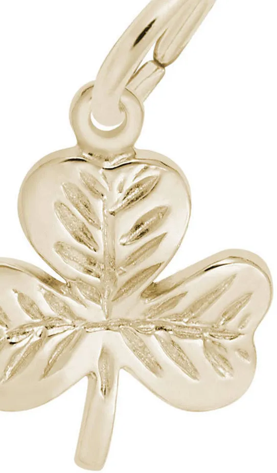 Authentic Emerald Trinity Shamrock Talisman – Gold‑Plated Sterling Silver Charm of Luck & Renewal