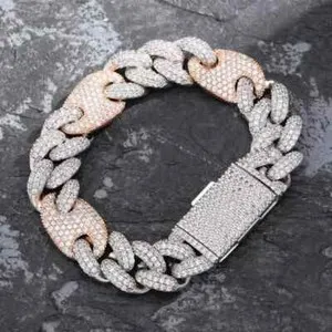 Authentic The Golden Anchor: 18K Gold-Plated Miami Cuban and Mariner Link Bracelet