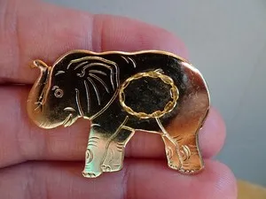 Authentic The Golden Pachyderm Talisman of Fortune and Wisdom