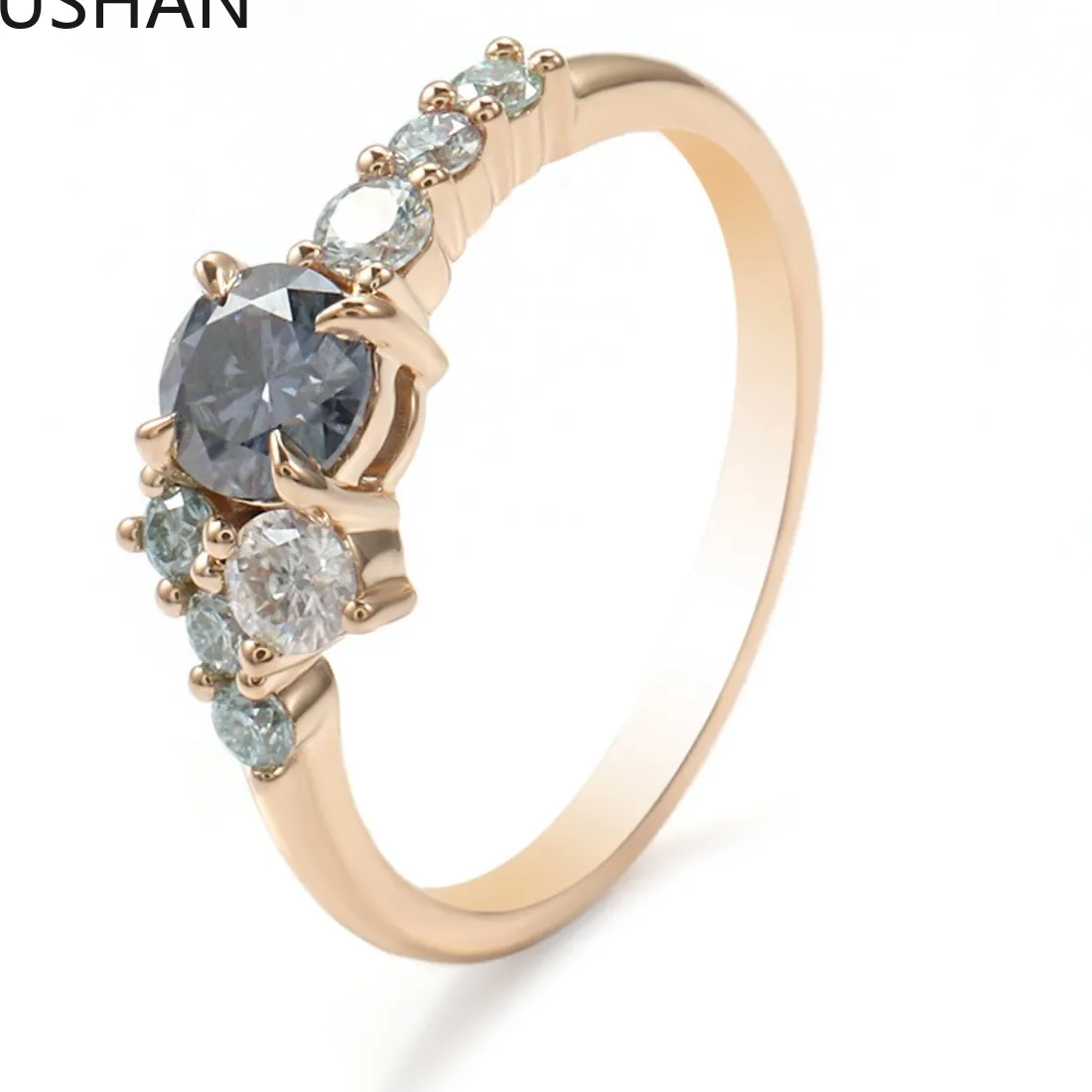 Authentic Celestial Moissanite Ring Of Luminous Devotion