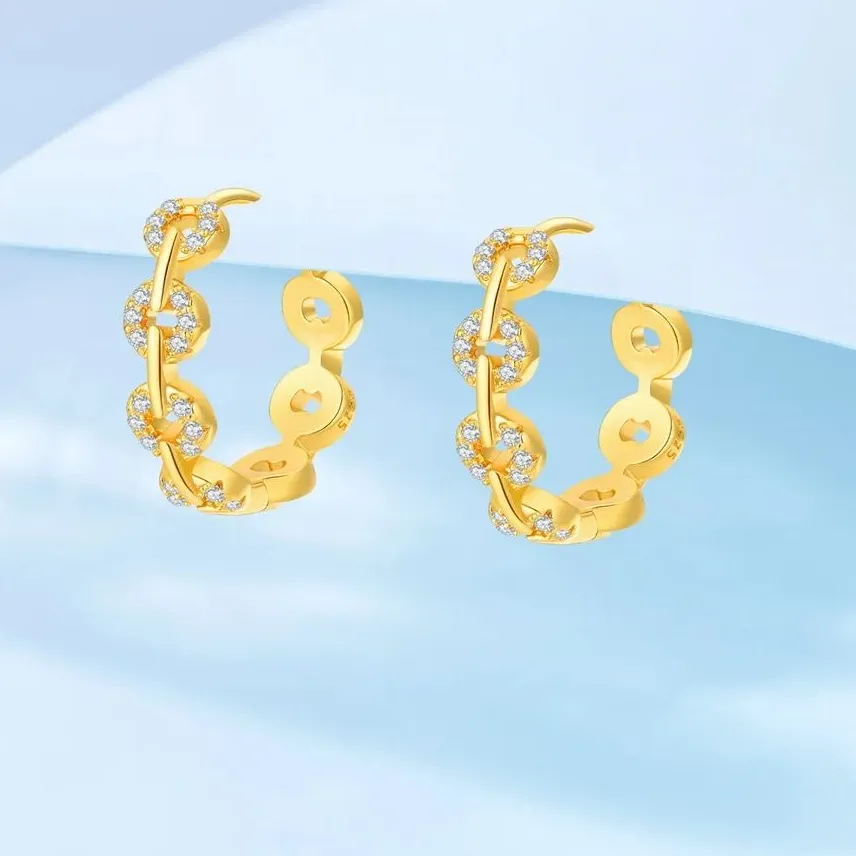 Authentic Celestial Geometry Diamond Hoop Talismans
