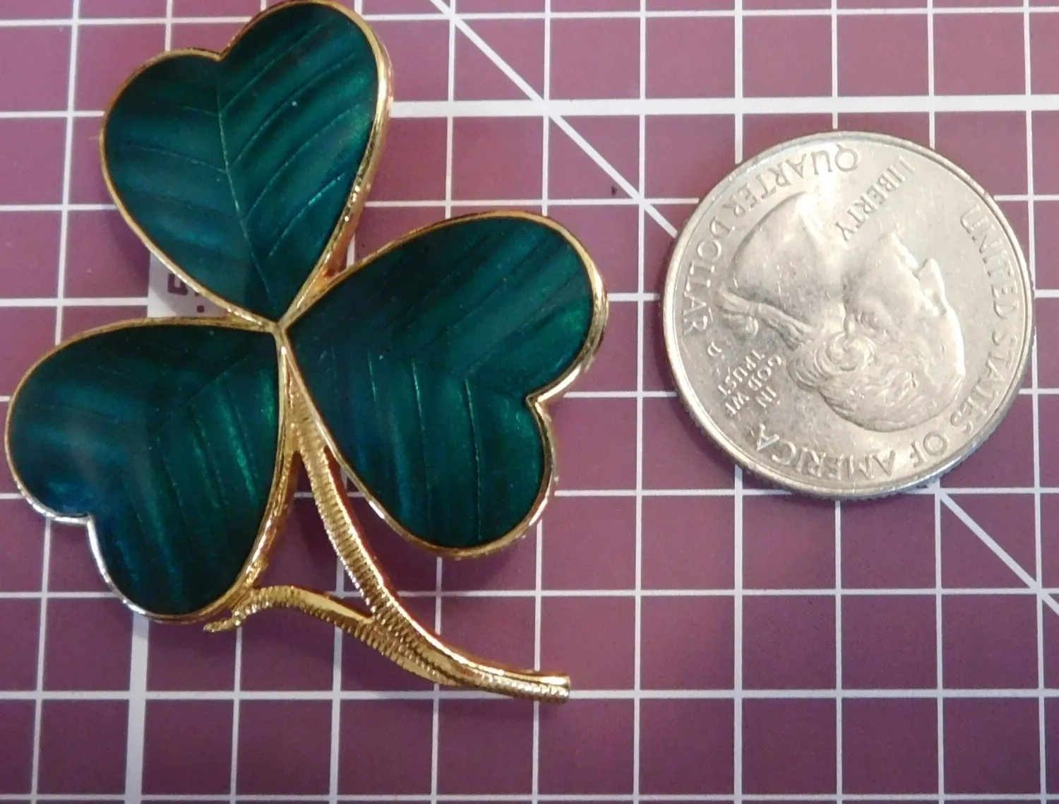 Authentic The Golden Trefoil of Innisfree Brooch