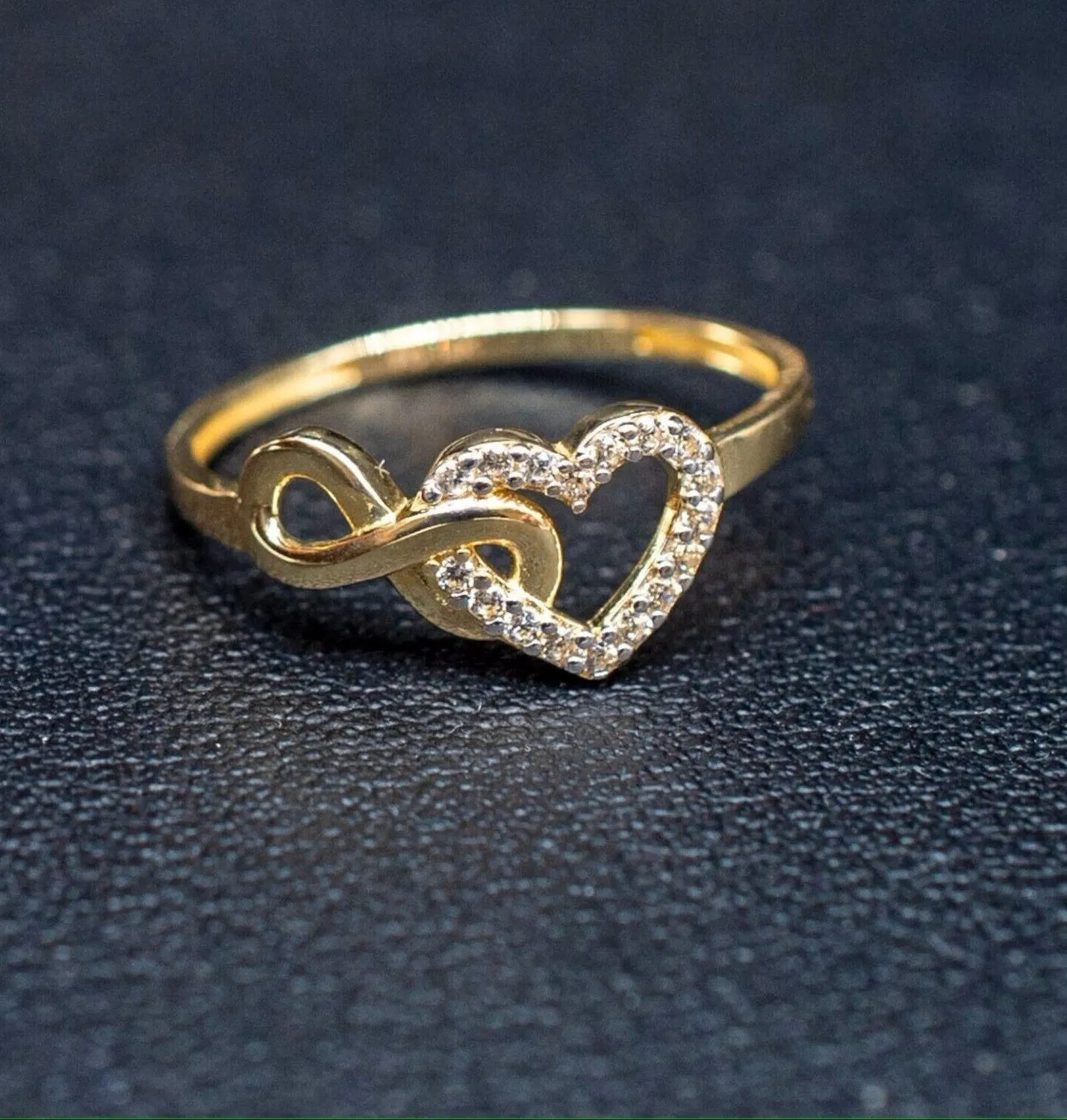 Authentic Heart Infinity Ring: Eternally Entwined in Love