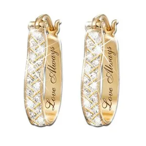 Authentic Radiant Golden Oracle Hoops in 18k Yellow Gold Plate