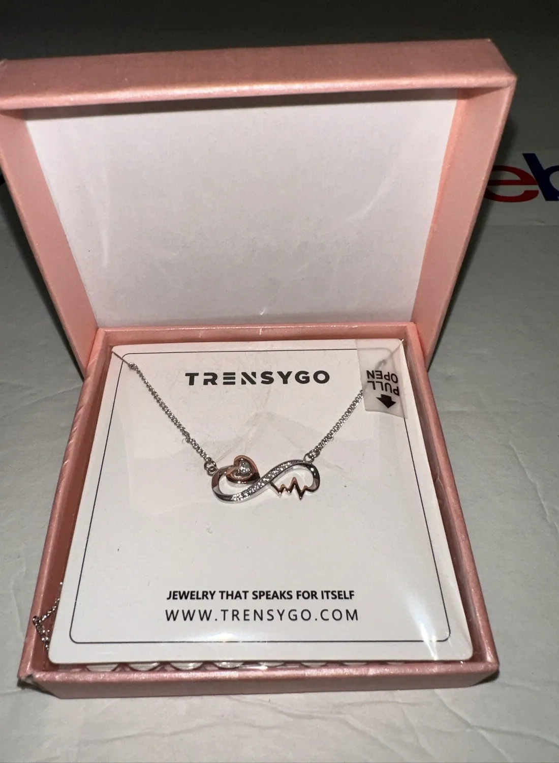 Authentic 16” Silver & Gold Plated Love & Infinity Necklace