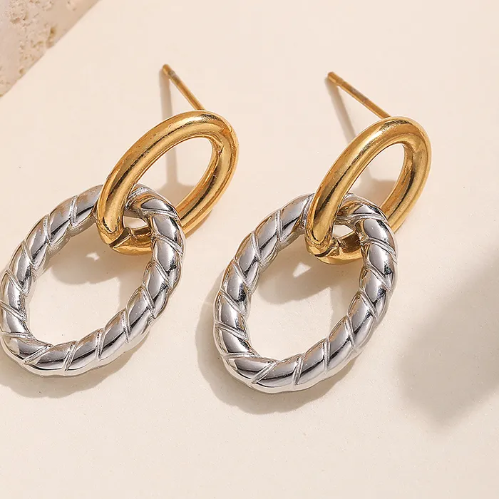 Authentic Golden Aurora Oval Drop Earrings – Radiant Sun‑kissed Shield