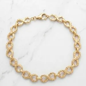 Authentic The Eternal Loop 14K Gold-Plated Infinity Link Talisman