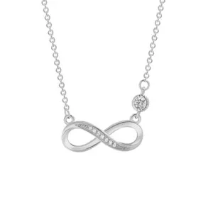 Authentic Infinity Love Pendant: Eternity's Gentle Embrace