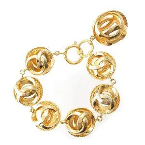 Authentic The Gilded Orbs of Ancient Radiance: A Vintage Talisman of the House of Coco