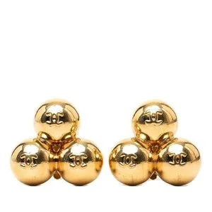 Authentic Embracing Elegance: Chanel's Timeless Coco Motif Earrings