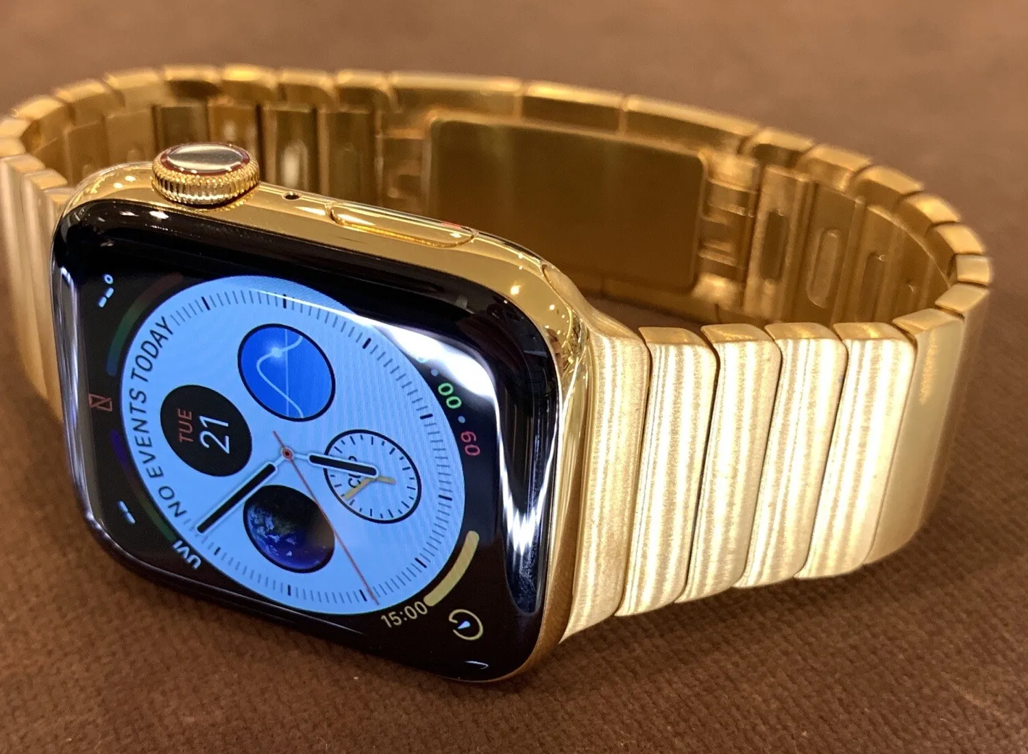 Authentic Celestial 24K Gold Plated Apple Watch Band – Sacred Timekeeper Talisman