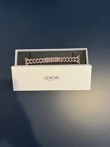 Authentic Rose‑Gold Lemon Light: Enchanted Apple Watch Soirée Band