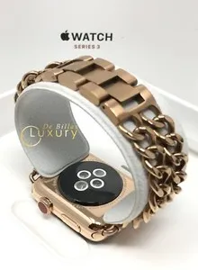 Authentic Eternal Rose Radiance Gold- Plated Band A Talisman Of Enduring Love For Apple Watch
