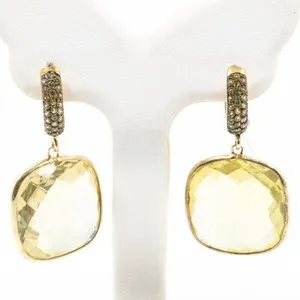 Authentic Radiant Solar Luminary Earrings in Gold-Plated Sterling Silver