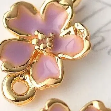Authentic The Eternal Blossom: Radiant Gold-Plated Double Cherry Charm