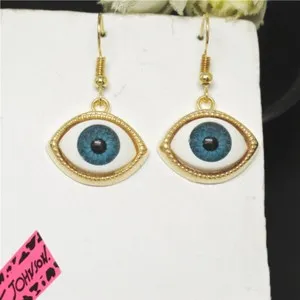 Authentic Gilded Gaze Amulet Earrings of Protection and Fortune