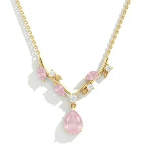 Authentic The Ethereal Rose Quartz V-Drop Amulet