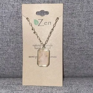 Authentic The Radiant Heart Talisman: Rose Quartz & Solar Gold Pendant