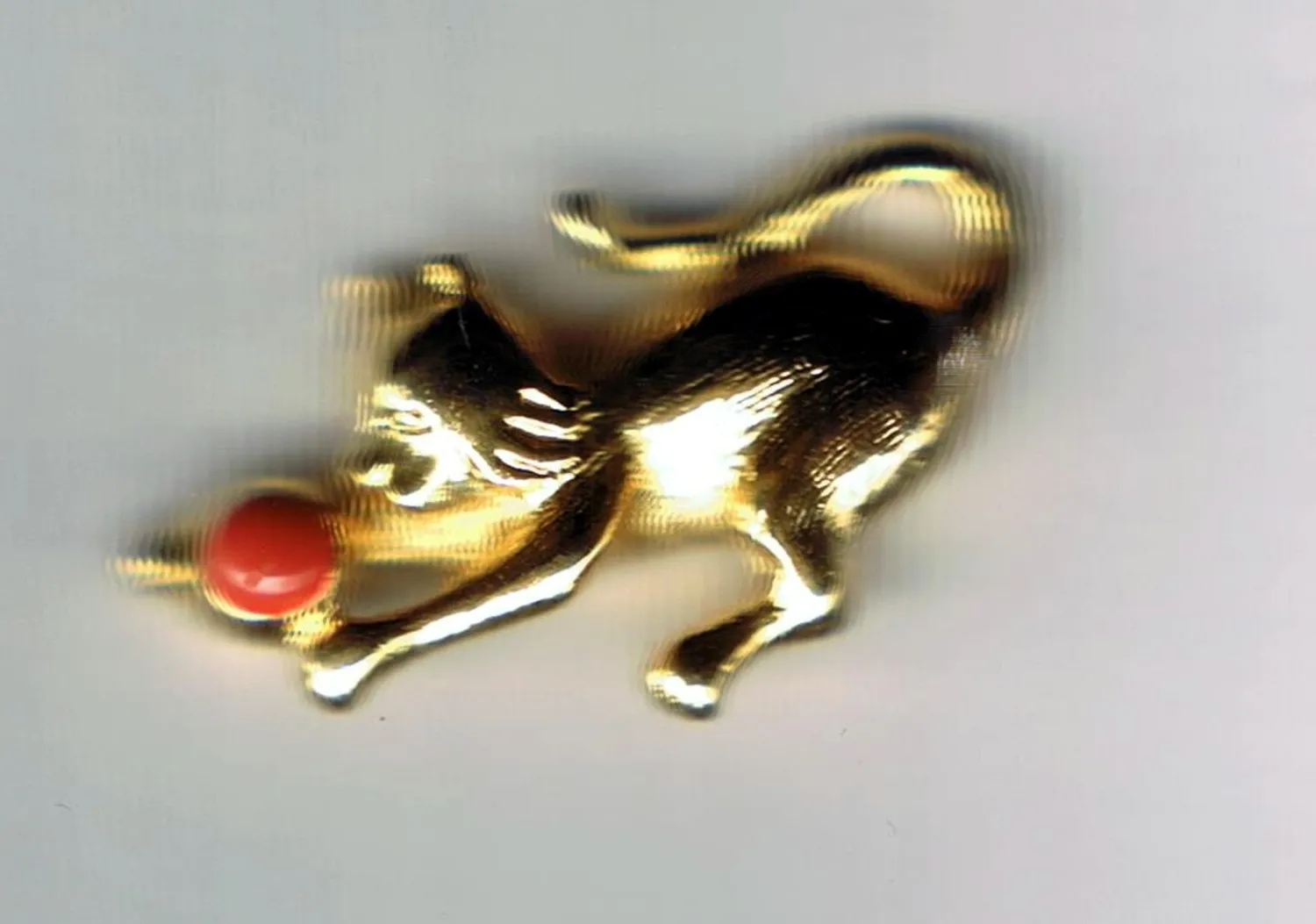 Authentic Whispers Of Whimsy The Kitten's Golden Embrace Amulet