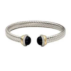 Authentic The Celestial Mesh Cuff: A Sovereign Band of Midnight and Gold