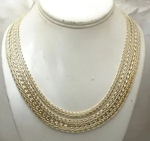 Authentic The Gilded Cascade: A Wheat Mesh Talisman of Flowing Prosperity