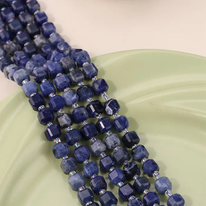 Authentic Whispering Orchid Faceted Natural Stone Beads for Sacred Crafting