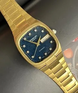 Authentic The Arachnid Weaver Timepiece: Vintage Raymond Weil Diamond Spider Dial Automatic Gold