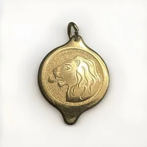 Authentic The Sovereign Lion Gold-Plated Amulet of Strength