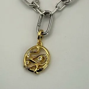 Authentic The Serpent of Inner Radiance: 14k Gold-Plated Snake Talisman
