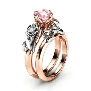 Authentic Ethereal Bloom: The Rose Gold Floral Talisman Duo