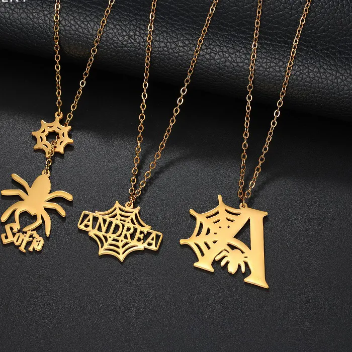 Authentic The Weaver's Sigil: Personalized Web of Destiny Pendant