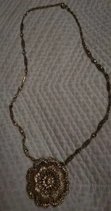 Authentic The Golden Weaver Statement Pendant