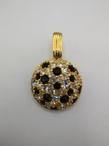Authentic The Eclipse of Light: Swarovski Crystal and Gold-Plated Round Talisman