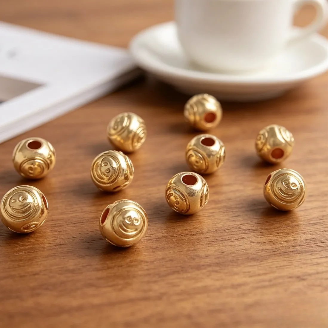 Authentic The Sacred Circle Of Protection 14K Gold- Plated Bead Bracelet