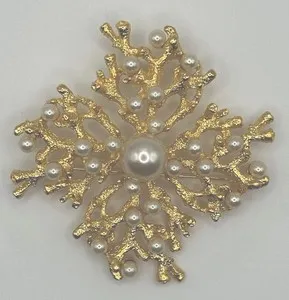 Authentic Ethereal Coral Branch of Abundance - A Golden Gateway to Prosperity