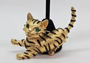 Authentic The Gilded Sentinel: A Totem of the Emerald-Eyed Tiger Cub