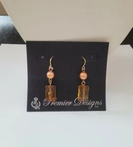 Authentic The Bistro Pearl Talisman: Gold-Plated Sacred Bead Earrings