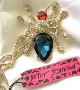 Authentic The Weaver's Embrace: Sapphire Spider Amulet