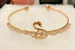 Authentic The Golden Cygnet Amulet: A Swan Bangle of Grace and Luminous Radiance