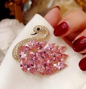 Authentic Celestial Swan of Serenity Brooch
