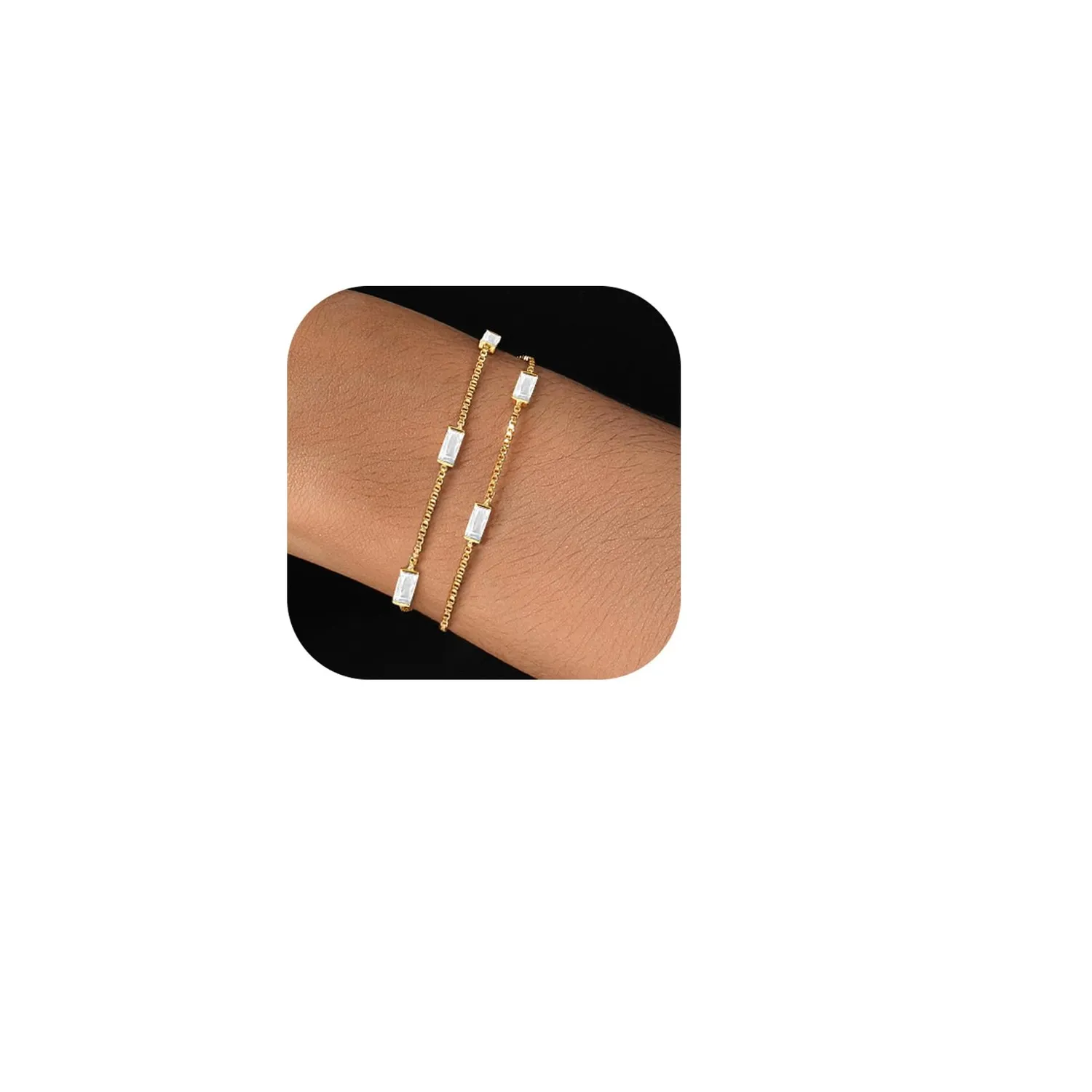 Authentic Celestial Birthstone Bracelet: 14K Gold‑Plated Dazzle for the Divine Feminine