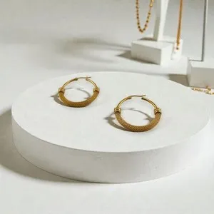 Authentic Golden Weave Celestial Hoops