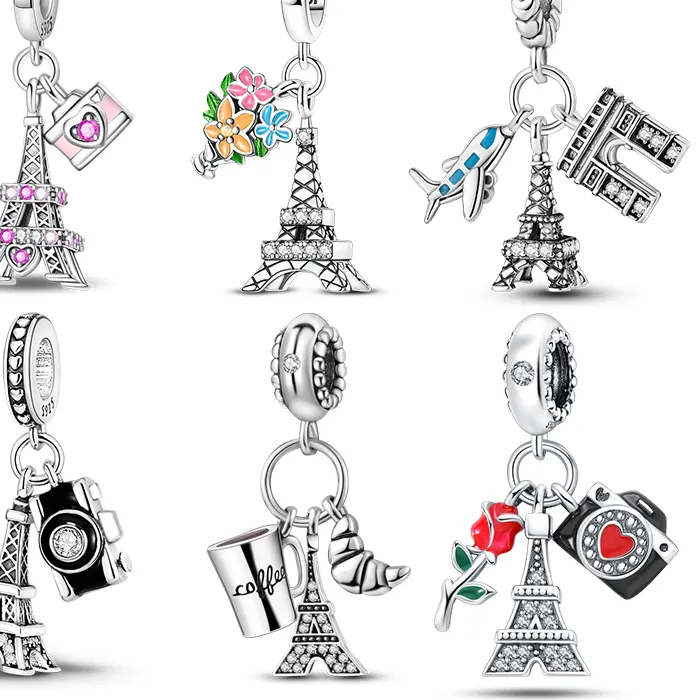 Authentic Eiffel's Celestial Song: Sterling Silver Whispers of Parisian Romance
