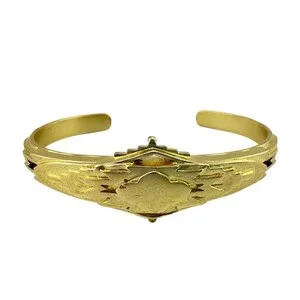 Authentic Guardian of the Southwest: Shiva's Golden Cuff of Protection